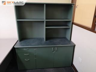 Multi Purpose Office Storage Shelf Cupboard w/ Drawers Unit
