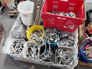 Crate of Stainless Steel Pipe Fittings