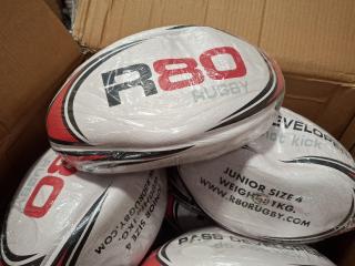 15 R80 Weighted Pass Developer Rugby Balls