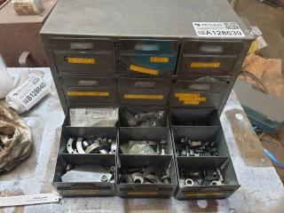 Steel Tool Bin and Contents