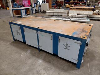 Box Steel Heavy Duty Workbench 3000 x 1200 x 900mm