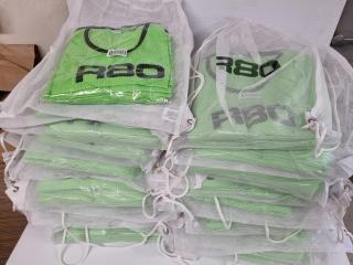 190x R80 Green Mesh Training Bibs, Size S