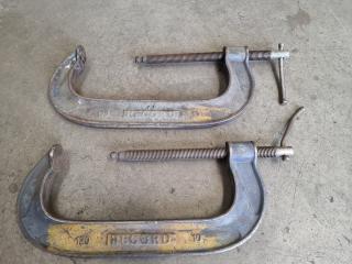 2 Record 10" G Clamps