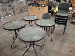 Outdoor Tables & 6 Chairs