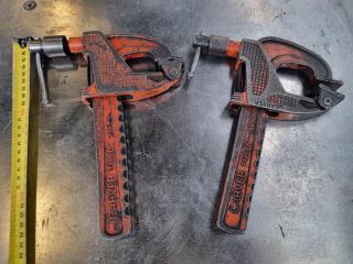 2x Carver 150mm Rack Clamps T186
