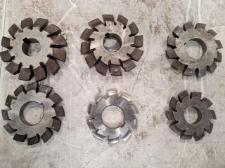 6 x Gear Shaping Cutters