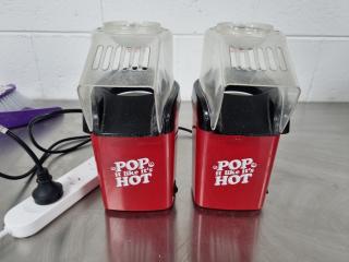 2 x Popcorn Makers