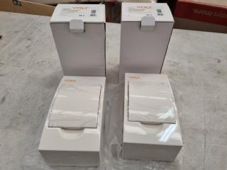 2x Volt 4-Way Distribution Boards, New