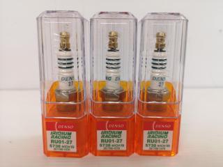 3x Denso Iridium Racing High Performance Spark Plugs