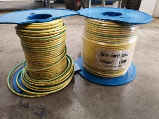 2x Rolls of Solar Panel Electrical Earth Cable
