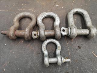 4x Assorted D and Bow Shackles