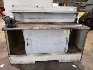 Heavy Duty Steel Topped Workbench