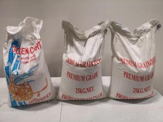 3x Large Bulk Bags of Premium Rice, 70kg