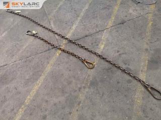 2x 3150kg Single Leg Lifting Chain Slings