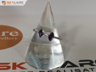 Double Marquise Cut Stack Ring | Amethyst Purple | MJJ for ORE