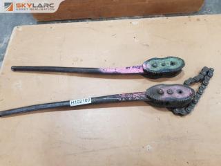 2 x Record Pipe Wrenches