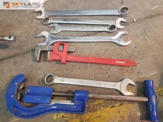Pipe Cutter, Pipe Wrench and Spanners