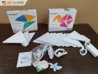 Nanoleaf Aurora Smarter Kit LED Lighting Kit w/ Expansion Pack, New