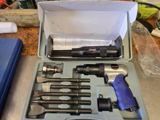 Sumake ST-M3009K/R 190mm Air Hammer with Chisels Kit