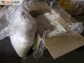 60+ Plain White T-shirts, Size Medium & XLarge, Bulk Lot