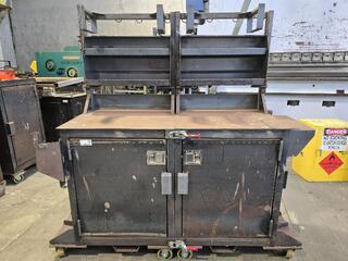 Two Piece Heavy Duty Mobile Workbench 