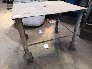 Heavy Duty Steel Mobile Workshop Table Trolley