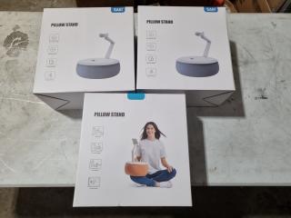 3x Saiji Mobile Phone Pillow Stands, New