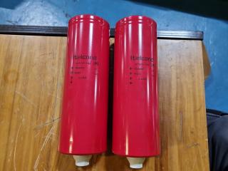 2x Itelcond Electrolytic DC Capacitors AYUX-HR 10000 uF