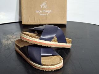 Nice Things Paloma S Leather Bio Sandals Size 41