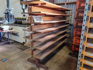 Self Supporting Double Sided Workshop Storage Shelving Rack