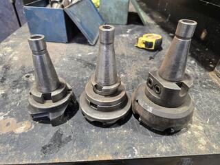 3 x NT40 Milling Machine Face Cutters 