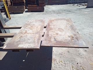 2 x Plate Steel Pallets