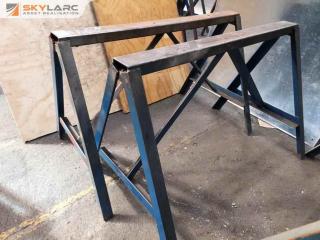 Pair of Heavy Duty Steel Saw Horses