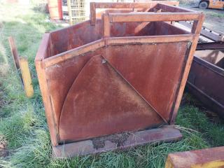 Heavy Steel Workshop Scrap Metal Bin