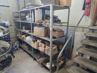 Steel Shelf and Contents