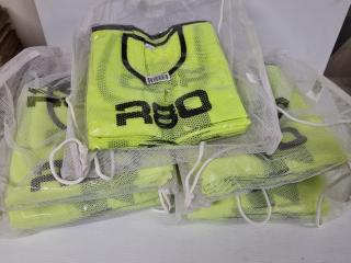 75x R80 Numbered Yellow Team Bibs, Size S