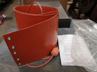 Industrial Metal Drum Silicone Heater Pad, 1750mm Length