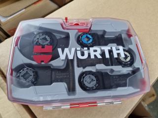 Wurth 5-Piece Starlock Saw Blade Set, New