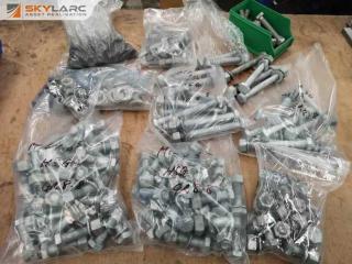 35kg of Assorted M16 HDG Nuts, Bolts,, Washers