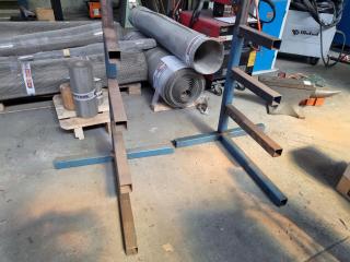 Pair of Steel Materials Storage Frames