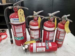 5x Dry Powder Fire Extinguishers