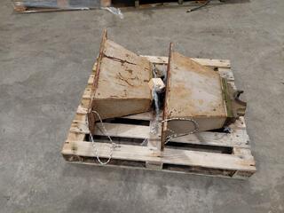 Pair of Metal Machine Saddles