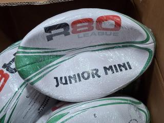 30 R80 Junior Mini Rugby Balls