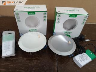 2x LED In Wall Lights W900 Curve by BrightGreen, New