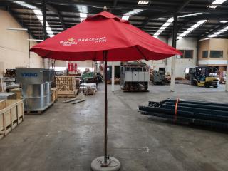 Outdoor Patio Deck Umbrella w/ Weighted Base