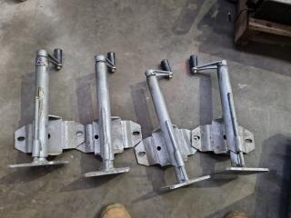 4x Trailer Adjustable Support Stands
