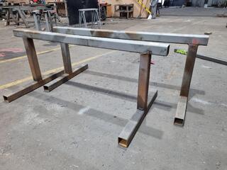 Pair of Heavy Steel Sawhorses