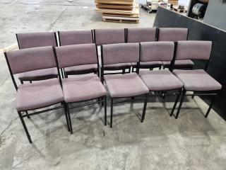 10x Padded Stackable Chairs
