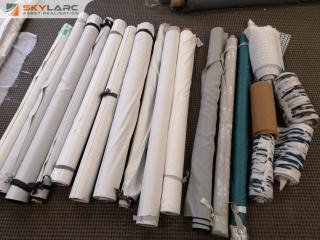 18x Assorted Rolls of Drappery Curtain Fabrics