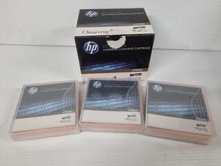 HP LTO Ultrium Universal Cleaning Cartidges, 3x Units, New